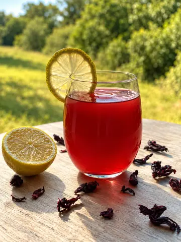 Jus de bissap et fleurs d’hibiscus